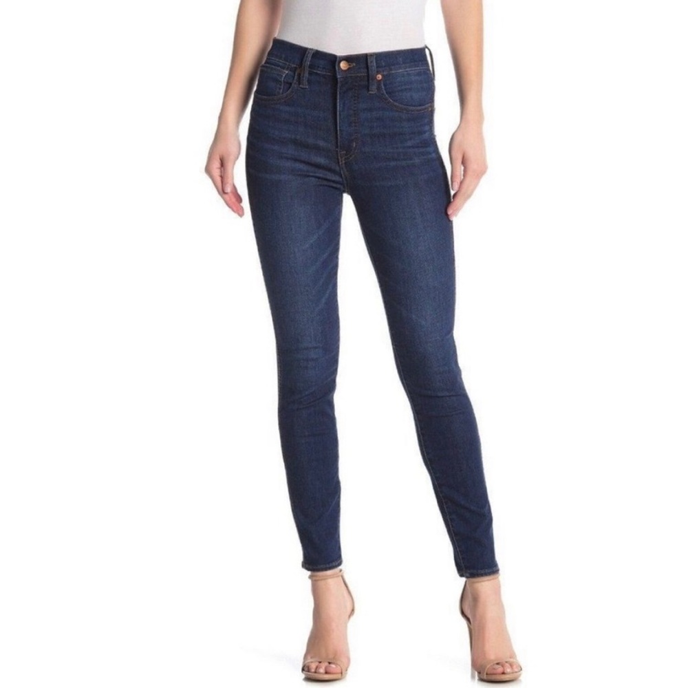 Madewell | Dark Wash 10” High Rise Skinny Jeans - Picture 5 of 5